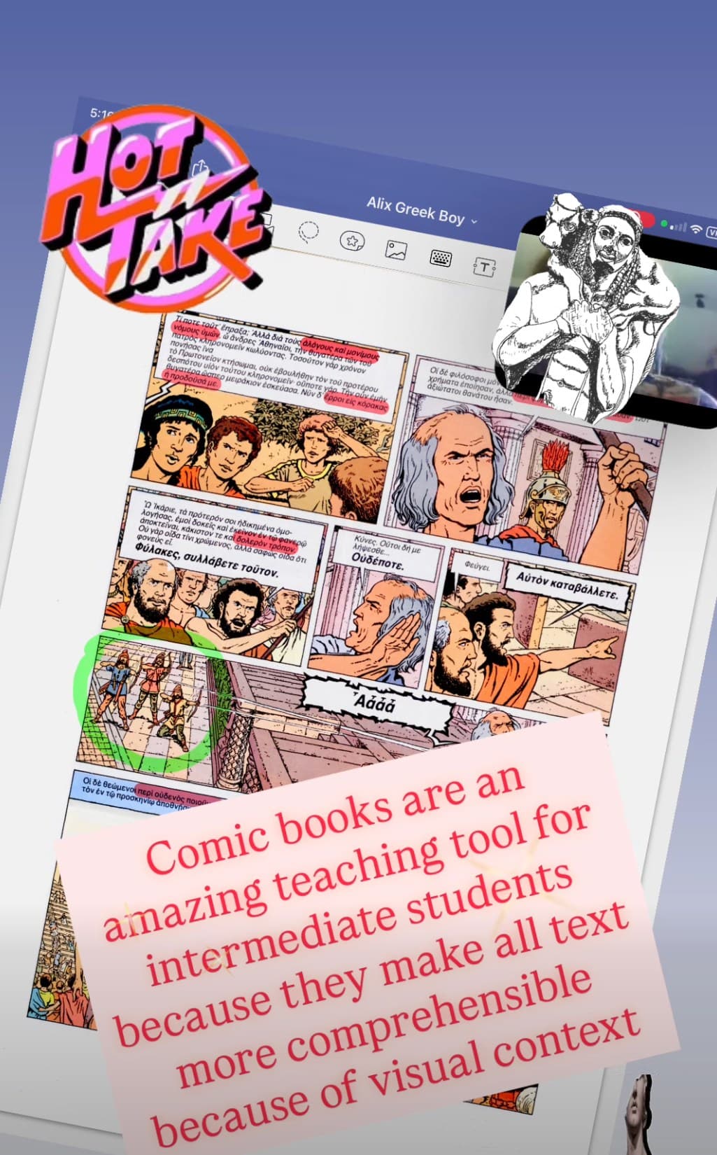 Ancient Greek School on Facebook